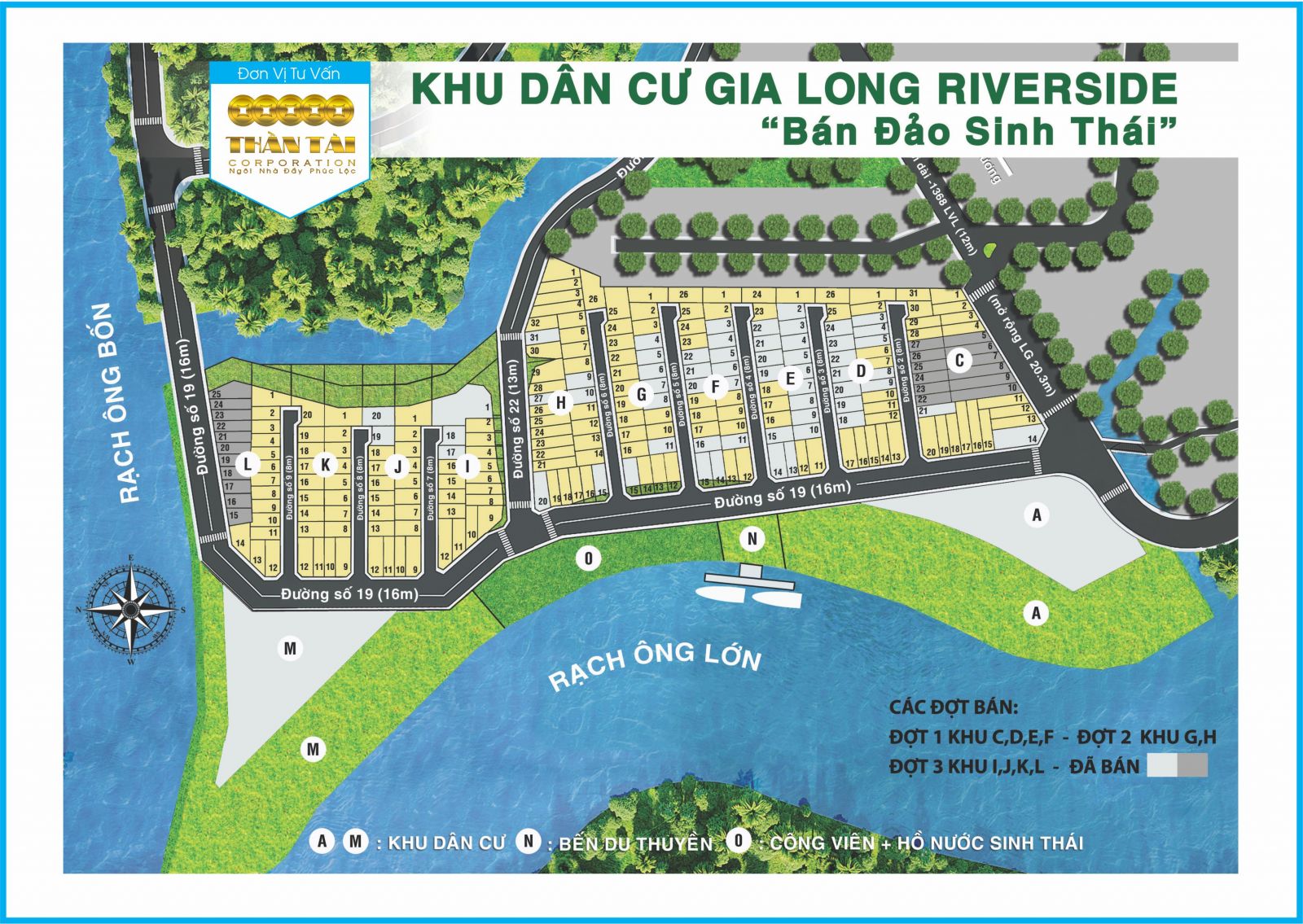 Gia Long Riverside nhà bè - Bán đảo sinh thái trong lòng Nam Sài Gòn. Cơ hội vàng cho nhà đầu tư.