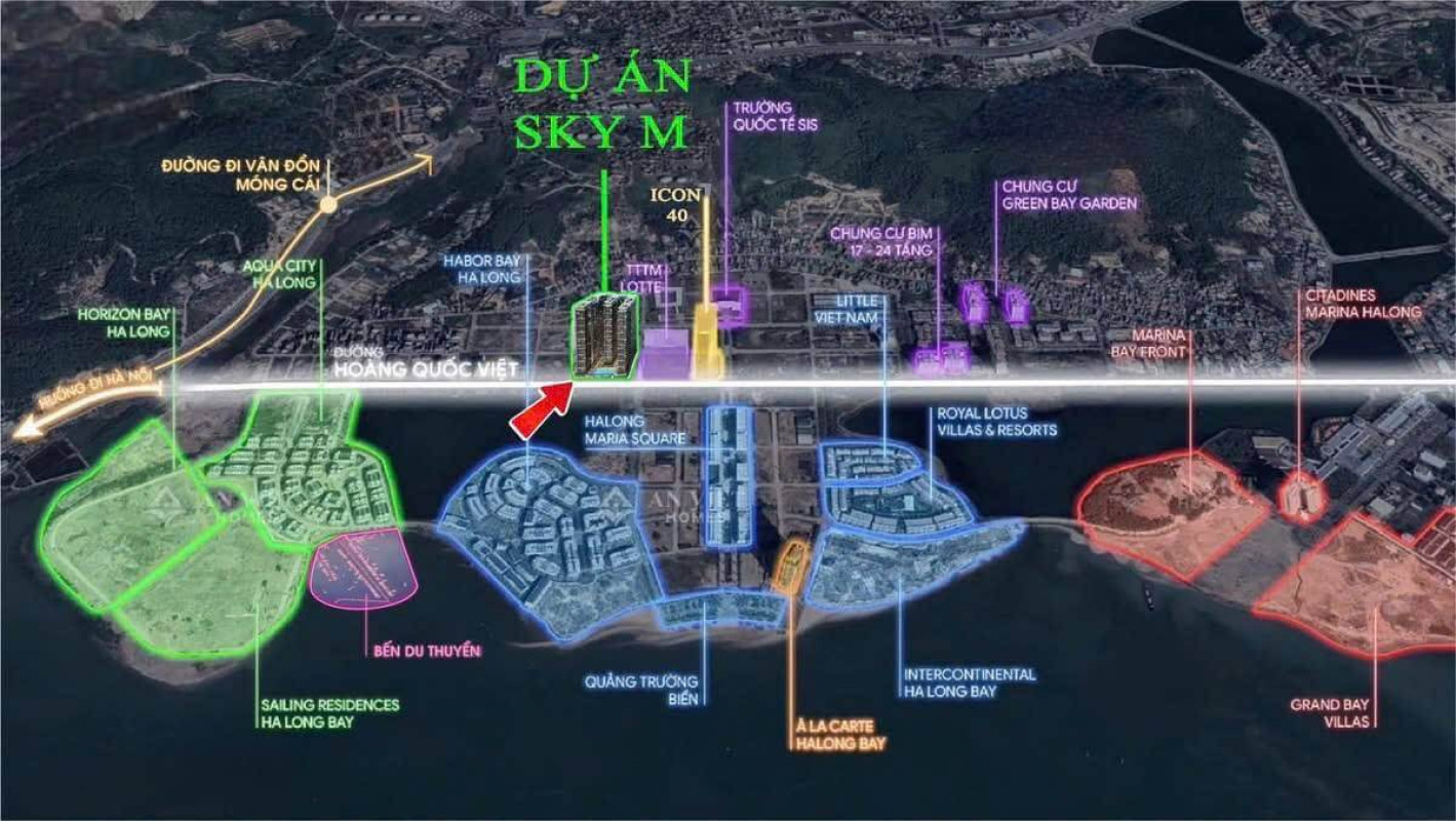 BÁN CHUNG CƯ VIEW BIỀN HẠ LONG SKY M,  1TY 500TR DT 38M2 , LH 083.2865.116